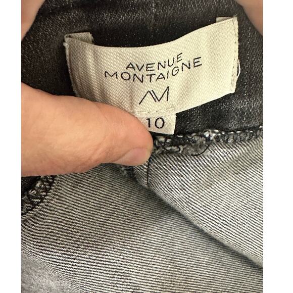Avenue Montaigne black pull on skinny jeggings size 10 - Picture 3 of 9